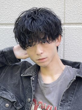 アビールブレ 新潟万代(ABEY LEVRAI) ラウンドマッシュ×シャドウパーマ