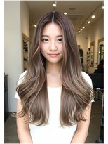 フュージョンファイブ(FUSION5)&nbsp;レイヤーロングベージュ20代30代40代くびれエクステ韓国ヘア