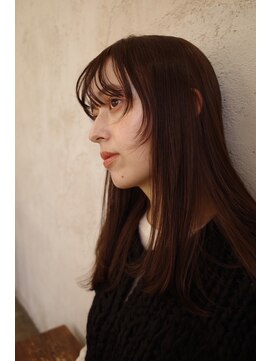 顔まわりレイヤー×ブラウン