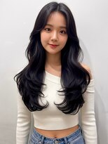 ラパンセ ブルー(LA PENSEE BLEU)&nbsp;くびれロング レイヤーカット ゆるふわ 韓国 ヨシンモリ 艶髪