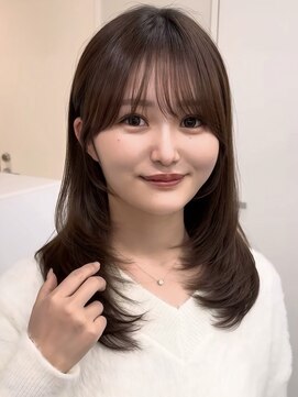 アビー(ABBEY3) 顔まわり顔周り前髪カットミディアムレイヤーロングレイヤー