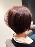耳かけショートボブ×美髪カラー♪