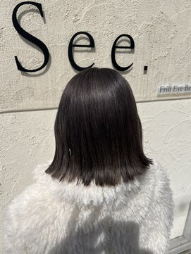 シー(See.) 上新庄乾かすだけでまとまる艶ボブ