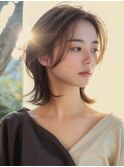 黒髪/ボブルフ/ネビージュ/小顔/ワンレン/カット/髪質改善/前髪