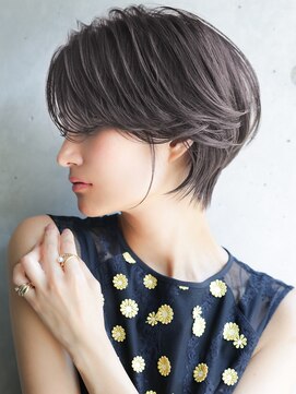 カライング(ing) 大人可愛い20代30代40代黒髪前下がりショートボブ丸みショート◎