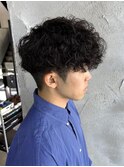 MEN’S HAIR/サーフカール/刈り上げセンターパート/群馬高崎
