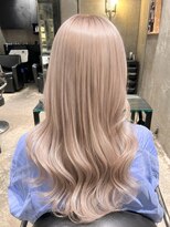 エノア 青山(ENORE)&nbsp;ホワイトミルクティベージュ×ケアブリーチ透明感カラー