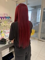 ステラ ヘア デザイン サロン(STELLA hair design salon)&nbsp;超ロング　レッドカラー　【杉若】