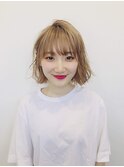 ミルクティーベージュボブ