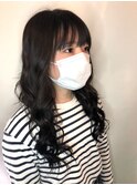 #プルエクステ #黒髪ロング #エクステロング