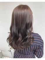 モルニ(MORNI)&nbsp;マロンブラウン_マロンベージュ Aラインボブ かきあげ