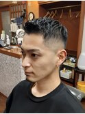 アップバングスキンフェードスタイル(コンマヘア)新大塚駅