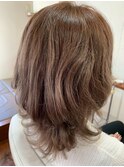 透明感あるアッシュ