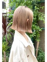 メーヴェ(Mowen)&nbsp;mowen×ホワイトベージュ×切りっぱなし×髪質改善