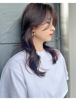 ミンクス 原宿店(MINX) 表参道　レイヤーカット　ミディアムレイヤー　韓国レイヤーヘア