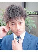 ビジネスヘア／ツイストスパイラル／メンズカット／メンズパーマ
