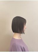 20代30代40代前下がりストレート大人ボブリップライン