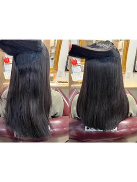 トムヘアーデザイン 楠葉店(TOM HAIR DESIGN) 艶髪／艶髪ストレート／縮毛矯正／学生縮毛矯正