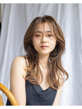 アフロート ギンザ(AFLOAT GINZA) 【白川】20代30代40代シースルーバングダークグレージュ23.5.11