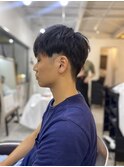 MEN'S HAIRアッシュブラック束感ショート