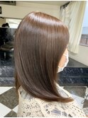 グレージュカラー×髪質改善クイックトリートメント