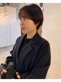 【craft渡邉】大人マッシュショート /地毛風グレージュ