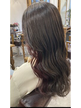 レイリー(LAiLy) オシャレ可愛い　ロング　インナー　ピンク