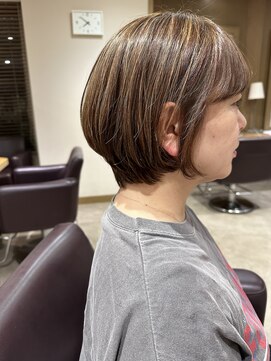 ユウヘアー 石川橋店(U Hair) 【UHair】似合わせ♪丸みショートボブ