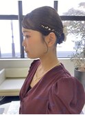 __お呼ばれセット__タイトスタイル__お団子ヘア__