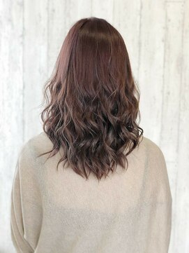 エアービジュー(Air Bijou) ゆるふわ波ウェーブ×美髪3Dカラーピンクパープル