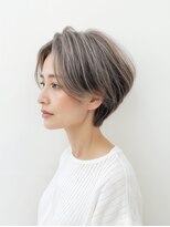 マリブ Malibu&nbsp;【エレガントショートボブ】シアーグレージュ＆立体レイヤー