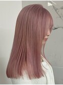 神戸三ノ宮ピンクベージュハイトーンケアブリーチ
