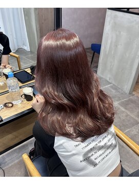 コビーバイジーナ 梅田茶屋町(Coby by Zina) ピンクブラウン*ブリーチなしカラー【hina】