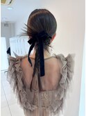 結婚式お呼ばれタイトアレンジ