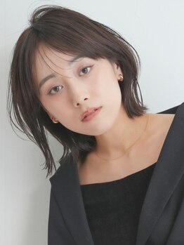 ノイ(neu)の写真/《小顔見せカット×結んで可愛い》顔周りで【色気】【上品さ】を引き立たせる再現性の高いヘアスタイルに*