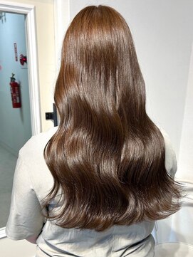 アンニュ(annuy) アッシュブラウン 顔周りカット レイヤー 髪質改善 韓国ヘア