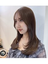 ロンドアベニール 北千住(Lond avenir)&nbsp;結べるレイヤーカット/グレージュブラウン/韓国巻き/顔周り