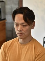 リム メンズヘア(LIM men's hair)&nbsp;渋髪6:4分けセンターパート【倉敷メンズカット/美容院】