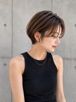 ゲイン(Gain)&nbsp;ショートカット×白髪ぼかし、ハイライト×縮毛矯正×髪質改善