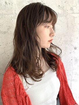 クラフト ヘア デザイン(CRAFT HAIR DESIGN) 外国人風セミウェットウェーブ / くすみベージュ