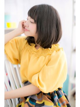 ミック ヘアアンドビューティー 大山店(miq Hair&Beauty) 好感度UP!斜めバングxワンカールb