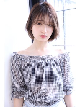 ノンダメージサロン ステラバイボヌール(Stella by Bonheur) シースルーバング/韓国風/シアベージュ