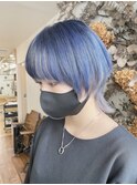 ウルフカット×ブルーブラック×インナーカラー　miyuki