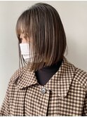 【morio原宿】ボブ　切りっぱなしボブ　ウェットスタイル