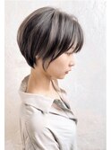 大人可愛い/マニッシュショート/ミストバング×黒髪アッシュ 柏