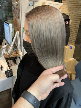 ラフ 難波店(LAFF) #黒髪#ボブルフ#ネビージュ#小顔#ワンレン