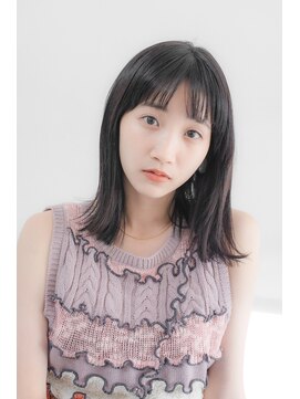 ベンジー 学芸大学店(benji) さらっとしたミディアムボブ(登戸/登戸駅)