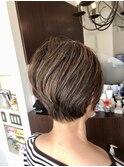 ハイライト白髪染め#大人ショート#奏の杜#京成津田沼#京成大久保
