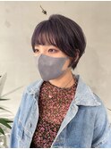 “マッシュショート　ラベンダーカラー“