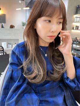 フラッグヘア 新宮店(Flag HAIR) ハイライト　大人のロング